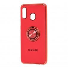 Чохол для Samsung Galaxy A20/A30 SoftRing червоний