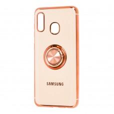 Чехол для Samsung Galaxy A20 / A30 SoftRing розовый песок