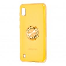 Чехол для Samsung Galaxy A10 (A105) SoftRing желтый
