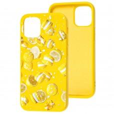 Чохол для iPhone 12 / 12 Pro Art case жовтий