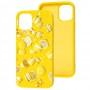 Чохол для iPhone 12 / 12 Pro Art case жовтий