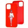 Чехол для iPhone 12 / 12 Pro Art case красный