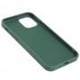 Чехол для iPhone 12 / 12 Pro Art case темно-зеленый