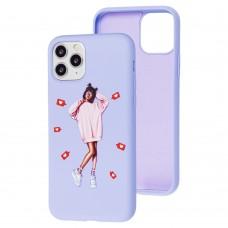 Чехол для iPhone 11 Pro Max Art case светло-фиолетовый