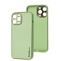 Чохол для iPhone 13 Pro Max Leather Xshield pistachio