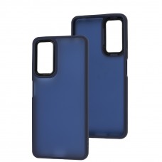 Чехол для Xiaomi Redmi Note 11 Pro / Note 12 Pro 4G Lyon Frosted navy blue
