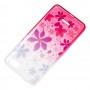 Чехол для Xiaomi Redmi 6A Glamour ambre розовый "цветы"