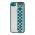 Чохол для iPhone 7/8/SE 20 WristBand LV зелений/білий