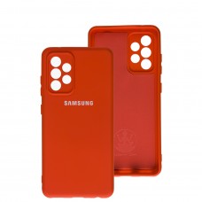Чехол для Samsung Galaxy A52 Silicone Full camera красный