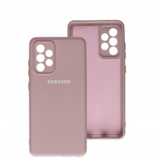 Чехол для Samsung Galaxy A52 Silicone Full camera розовый / pink sand