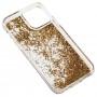 Чохол для iPhone 11 Pro Max Gcase star whispen блискітки вода золотистий