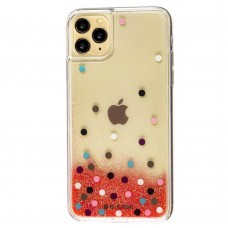 Чехол для iPhone 11 Pro Max Gcase star whispen dot блестки вода розовый