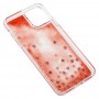 Чохол для iPhone 11 Pro Max Gcase star whispen dot блискітки вода рожевий
