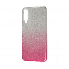 Чохол для Samsung Galaxy A7 2018 (A750) Shining Glitter сріблясто-рожевий