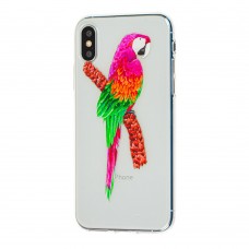 Чохол для iPhone X / Xs папуга