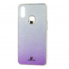 Чохол для Samsung Galaxy A10s (A107) Swaro glass сріблясто-фіолетовий