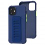 Чехол для iPhone 12 mini Bracket flap синий