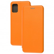 Чехол книжка Premium для Samsung Galaxy A51 (A515) оранжевый
