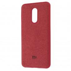 Чехол для Xiaomi Redmi 5 Plus Textile красный