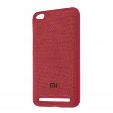 Чехол для Xiaomi Redmi 5a Textile красный