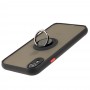 Чохол для iPhone Xr LikGus Edging Ring чорний/червоний