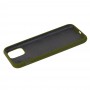 Чохол для iPhone 11 Pro Max Silicone Full army green