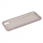 Чехол для iPhone X / Xs Silicone Full серый / lavender