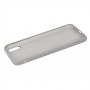Чехол для iPhone X / Xs Silicone Full серый / stone