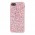 Чохол Diamond Shining для iPhone 7/8 з блискітками рожевий