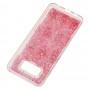 Чехол для Samsung Galaxy S8+ (G955) Блестки вода розовый "жажда"