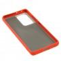 Чехол для Samsung Galaxy S21 Ultra (G998) LikGus Maxshield красный
