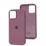Чохол для iPhone 12 Pro Max New silicone Metal Buttons black currant