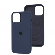 Чохол для iPhone 12 Pro Max New silicone Metal Buttons midnighte blue