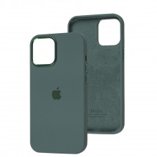 Чохол для iPhone 12 Pro Max New silicone Metal Buttons pine green