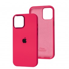 Чохол для iPhone 12 Pro Max New silicone Metal Buttons shiny pink