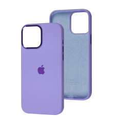 Чохол для iPhone 13 Pro Max New silicone Metal Buttons elegant purple