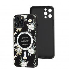 Чехол для iPhone 12 Pro Max Secret Garden MagSafe black