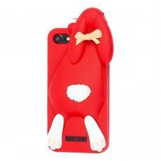 3D чохол Moschino для iPhone 7 / 8 червоний заєць