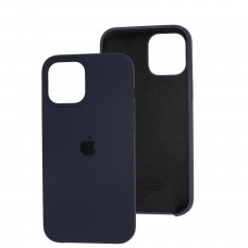 Чехол Silicone для iPhone 12 Pro Max case dark blue