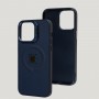 Чохол для iPhone 14 Pro Max Logo Case MagSafe dark blue