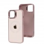 Чохол для iPhone 14 Logo Case MagSafe pink sand