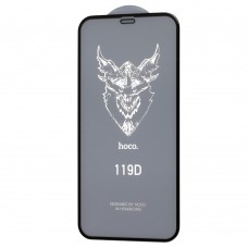 Защитное стекло для iPhone 12 / 12 Pro Hoco DG1 (119D) черное