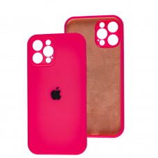 Чохол для iPhone 12 Pro Max Square Full camera bright pink