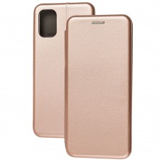 Чехол книжка Premium для Samsung Galaxy M31s (M317) розово-золотистый