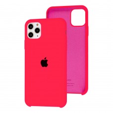 Чохол silicone для iPhone 11 Pro Max case блискучий рожевий