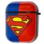 Чохол для AirPods Young Style superman синій/червоний
