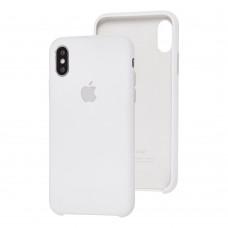 Чохол Silicone для iPhone X / Xs Premium case білий