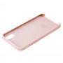 Чохол для iPhone X / Xs Silicone case pink sand