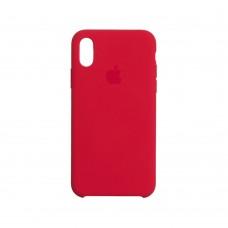 Чехол Silicone для iPhone X / Xs Premium case красный