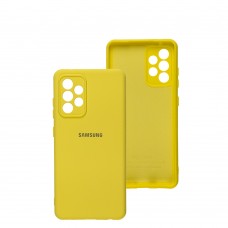 Чохол Samsung Galaxy A52 Silicone Full camera жовтий